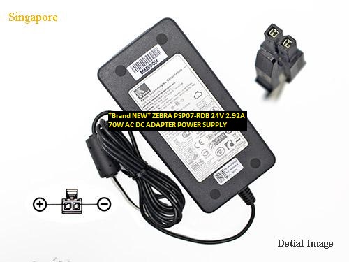 *Brand NEW* ZEBRA 24V 2.92A PSP07-RDB 70W AC DC ADAPTER POWER SUPPLY - Click Image to Close